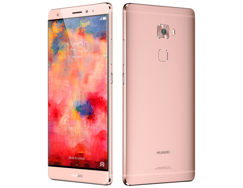 The rose gold Huawei Mate S