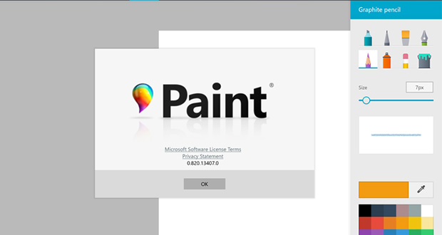 نگاهی نزدیک به نسخه یونیورسال اپلیکیشن Paint