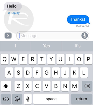 کلید Replay برنامه Messages در آپدیت iOS 10.1 انیمیشن‌ها را دوباره به نمایش خواهد گذاشت