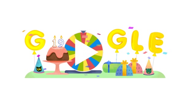 جشن نوزدهمین سالگرد تولد گوگل با 19 بازی دودل از گذشته، همراه شد