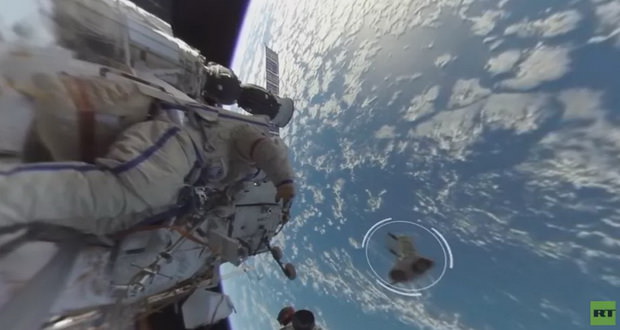 اولین ویدیو 360 درجه ثبت‌شده از یک راهپیمایی فضایی را اینجا ببینید
